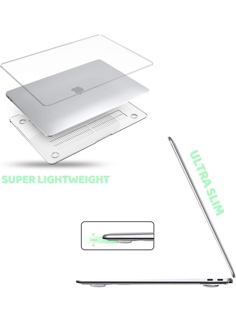 Rubberized Hard Case Compatible with MacBook Air 15 inch 2026-- 2023 M5 M4 M3 M2 Model A3448 A3241 A3114 A2941, Frosted Plastic Hard Shell Cover, Matte Finish Surface,Frosted Clear - Image 3